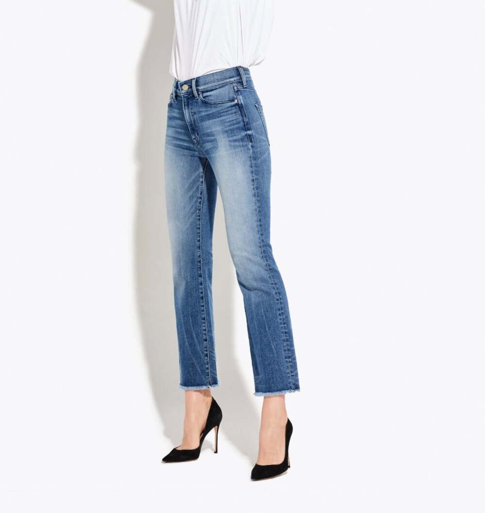 AYR The Bomb Pop Mid-Rise Jeans in Medium Blue Size 26